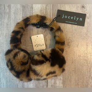 NWT Jocelyn Y2K Cheetah Print Faux Fur Ear Muffs